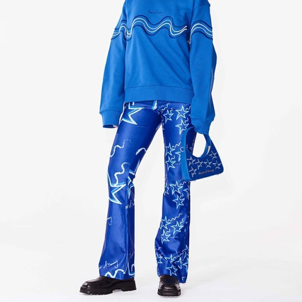 House of Sunny Infinity Party Pant in Klein Blue size 10 NWT